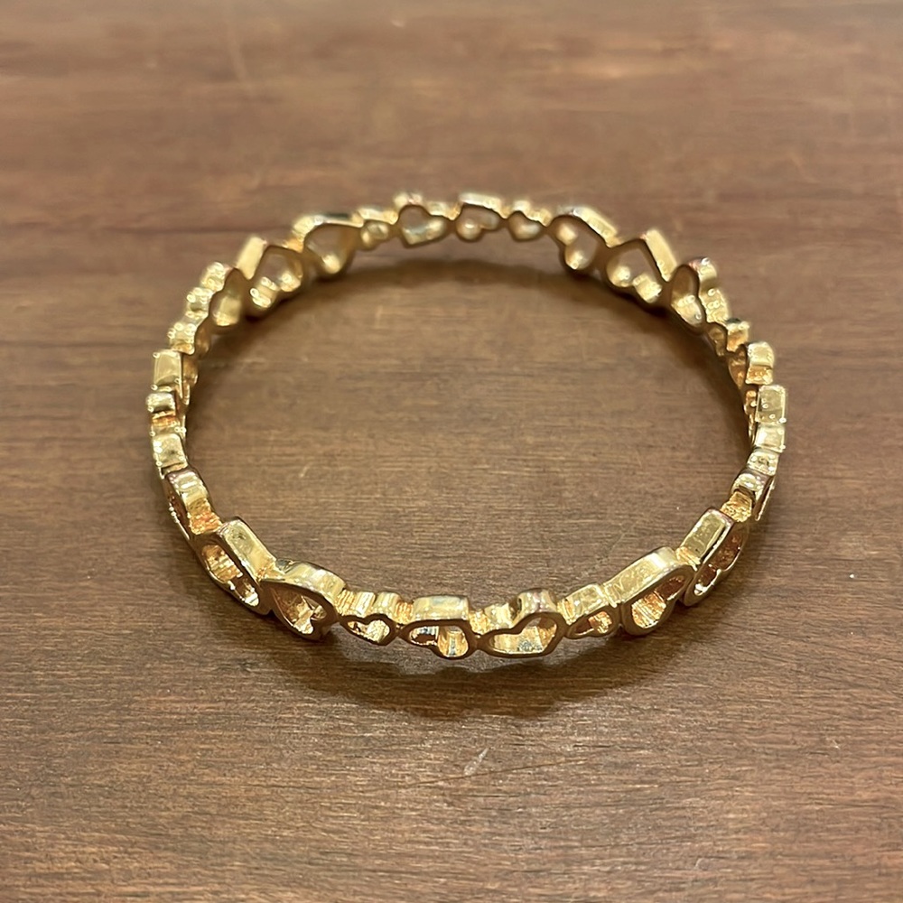 Kate Spade Heart Bangle - Gold - Never Worn